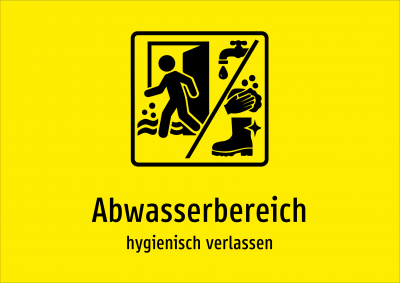 Abwasserbereich - hygienisch verlassen
