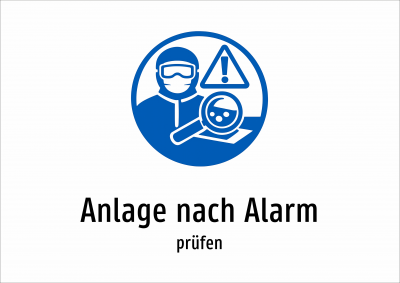 Anlage nach Alarm - prüfen