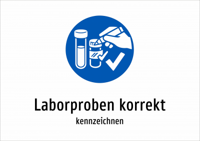 Laborproben korrekt - kennzeichnen