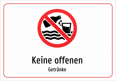Keine offenen - Getränke