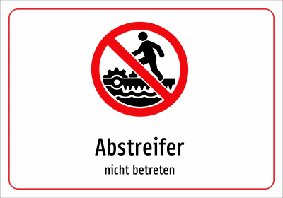 Abstreifer - nicht betreten