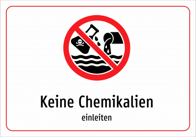Keine Chemikalien - einleiten