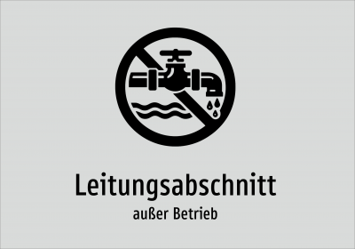 Leitungsabschnitt - außer Betrieb