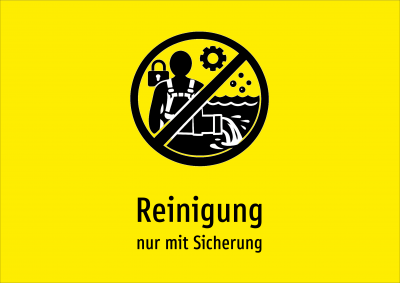 Reinigung - nur mit Sicherung