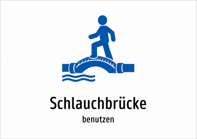 Schlauchbrücke - benutzen