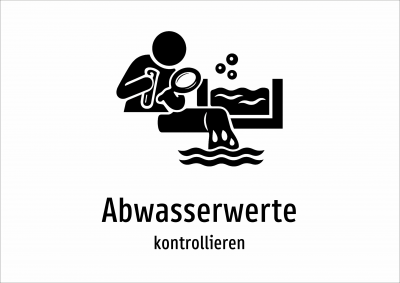 Abwasserwerte - kontrollieren