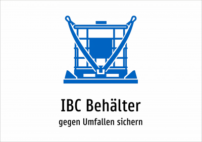 IBC Behälter - gegen Umfallen sichern