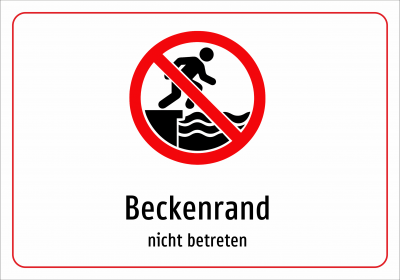 Beckenrand - nicht betreten