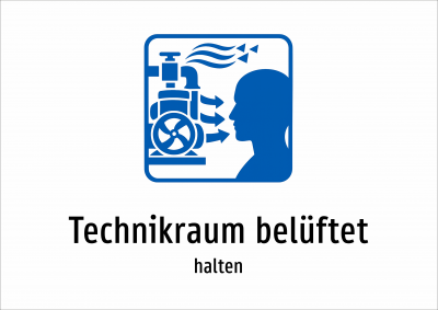 Technikraum belüftet - halten