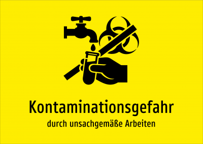 Kontaminationsgefahr - durch unsachgemäße Arbeiten
