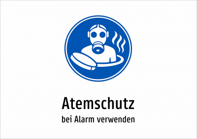 Atemschutz - bei Alarm verwenden