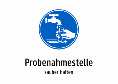 Probenahmestelle - sauber halten