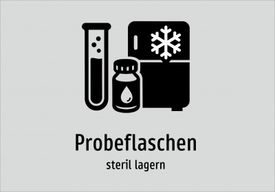 Probeflaschen - steril lagern
