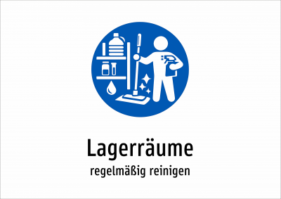 Lagerräume - regelmäßig reinigen