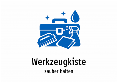 Werkzeugkiste - sauber halten