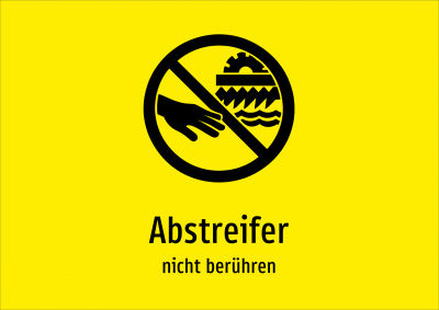 Abstreifer - nicht berühren