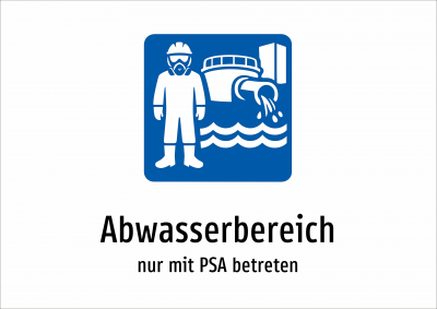 Abwasserbereich - nur mit PSA betreten