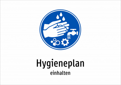 Hygieneplan - einhalten