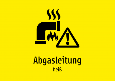 Abgasleitung - heiß
