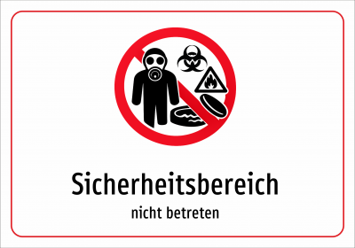 Sicherheitsbereich - nicht betreten