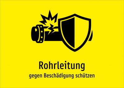 Rohrleitung - gegen Beschädigung schützen