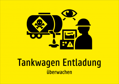 Tankwagen Entladung - überwachen