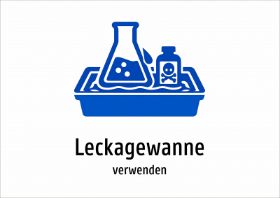 Leckagewanne - verwenden