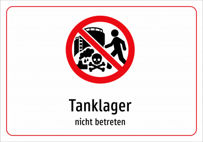 Tanklager - nicht betreten