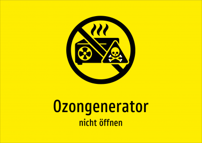 Ozongenerator - nicht öffnen