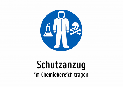 Schutzanzug - im Chemiebereich tragen