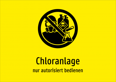 Chloranlage - nur autorisiert bedienen
