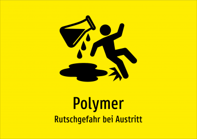 Polymer - Rutschgefahr bei Austritt