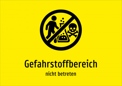 Gefahrstoffbereich - nicht betreten