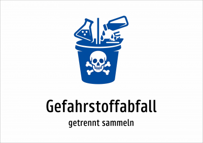 Gefahrstoffabfall - getrennt sammeln