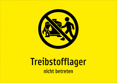 Treibstofflager - nicht betreten