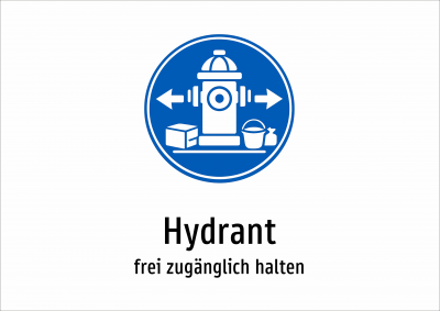 Hydrant - frei zugänglich halten