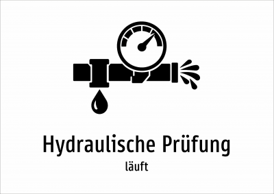 Hydraulische Prüfung - läuft