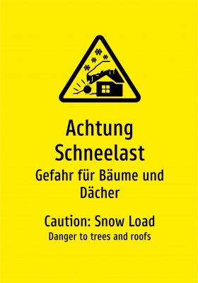 Achtung Schneelast - Gefahr für Bäume und Dächer