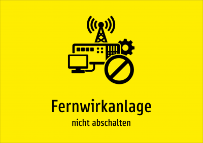 Fernwirkanlage - nicht abschalten