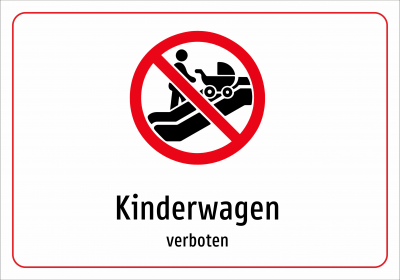 Kinderwagen - verboten