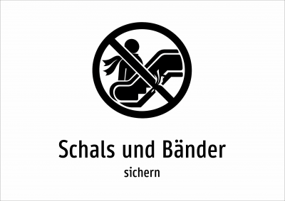 Schals und Bänder - sichern