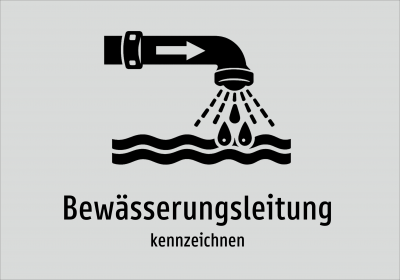 Bewässerungsleitung - kennzeichnen