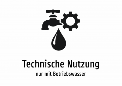 Technische Nutzung - nur mit Betriebswasser