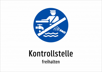 Kontrollstelle - freihalten