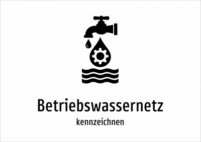 Betriebswassernetz - kennzeichnen