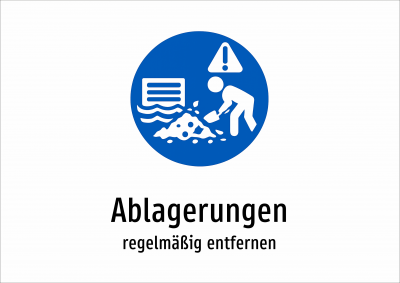 Ablagerungen - regelmäßig entfernen