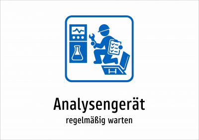 Analysengerät - regelmäßig warten