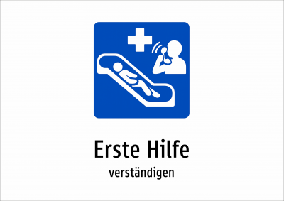 Erste Hilfe - verständigen