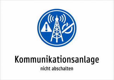 Kommunikationsanlage - nicht abschalten