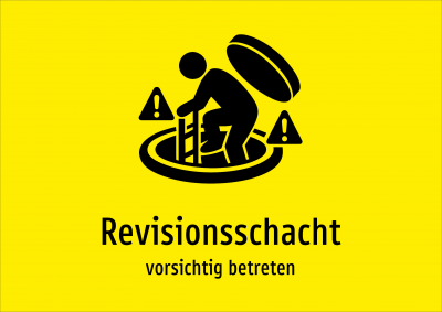 Revisionsschacht - vorsichtig betreten